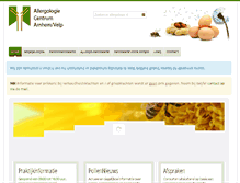 Tablet Screenshot of allergologie.nl